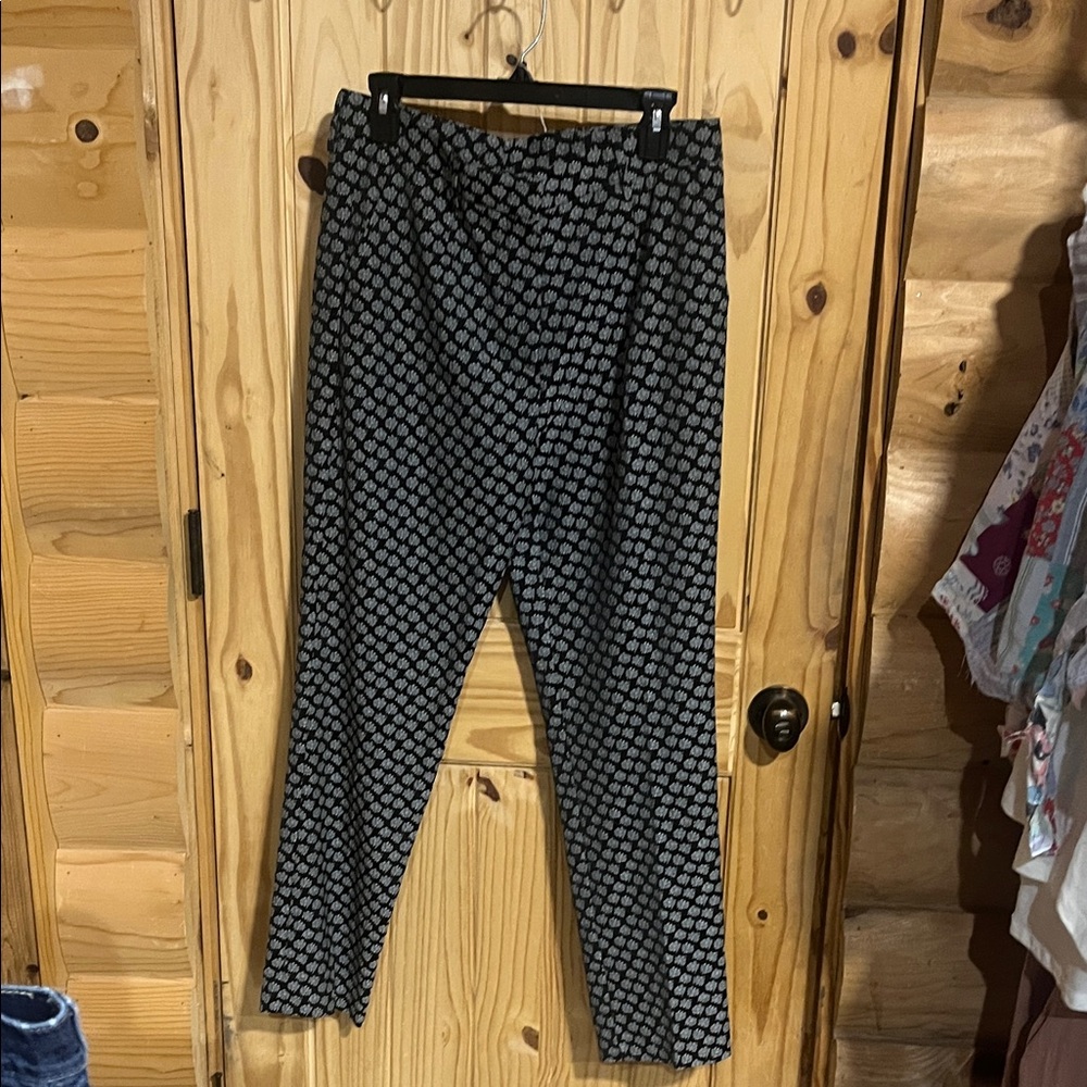 Etro Black and Gray Geometric Women's Pants